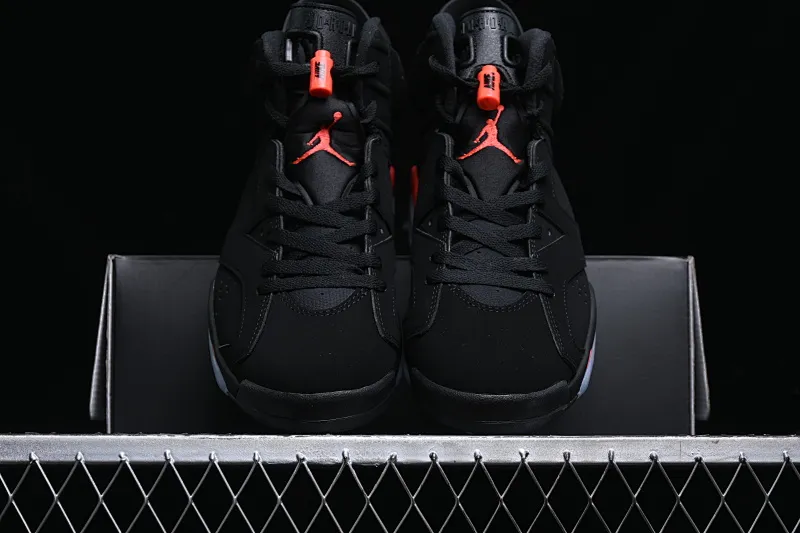 All categories Air Jordan Jordan series basketball shoes Air Jordan 6 F version Air Jordan 6 "Infrared" AJ6 Joe 6 black infrared 3M reflective basketball men's shoes 384664-060